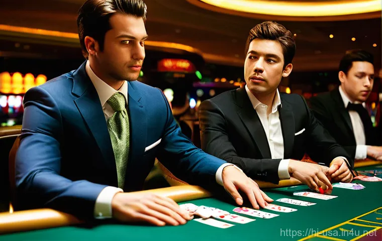미국 라스베이거스 카지노 규칙 - **Prompt:** A vibrant and elegant Las Vegas casino entrance scene at night. A diverse group of adult...