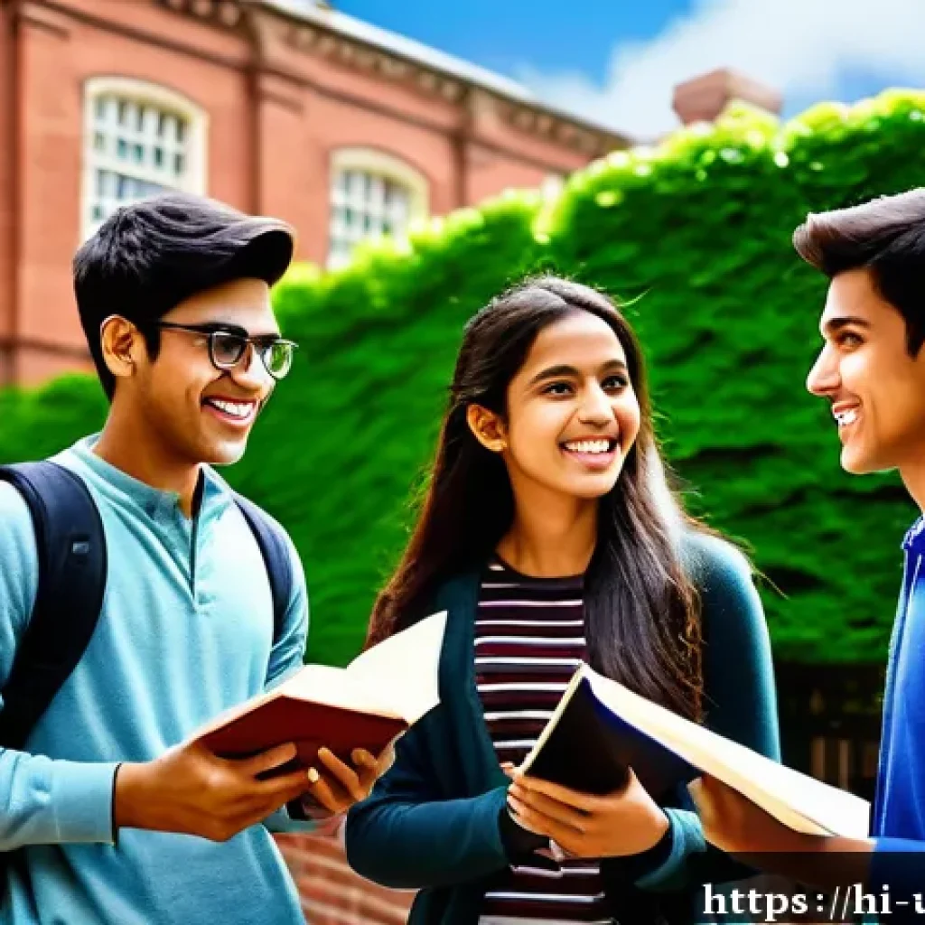 미국 아이비리그 특징 - A vibrant university campus scene capturing the multicultural diversity of Ivy League students, feat...